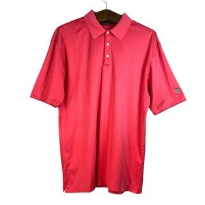 Tiger Woods Collection Nike Salmon Short Sleeve Golf Polo Shirt Mens Size L